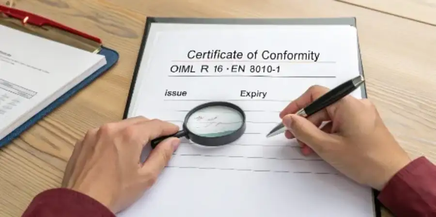 General Certificate of Conformity