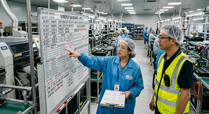 Lina checked the factory schedule