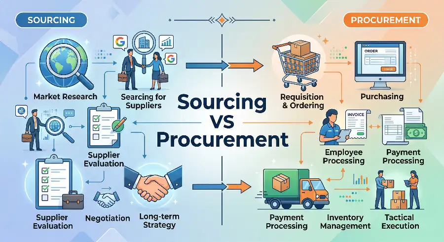 Sourcing VS Procurement