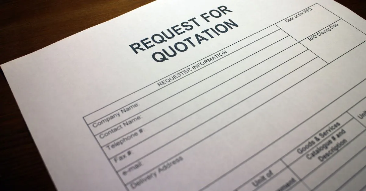 Standardize the RFQ and Longlist Suppliers