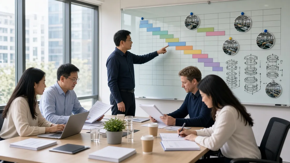 Written sourcing consultant proposal with deliverables, pricing logic and handoff files