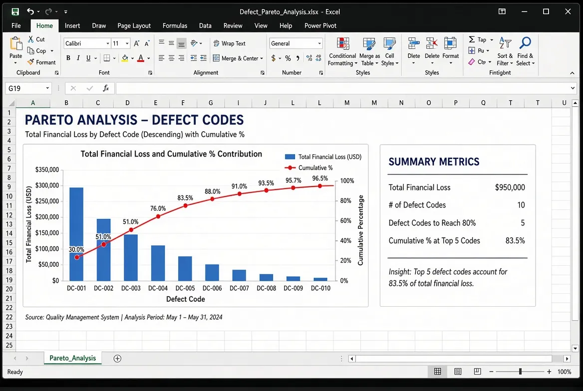Step 4: Rank defects by margin loss, not frequency