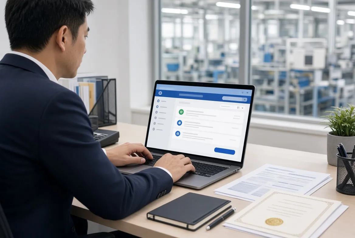 Certificate number entered into the CNCA national certification status platform